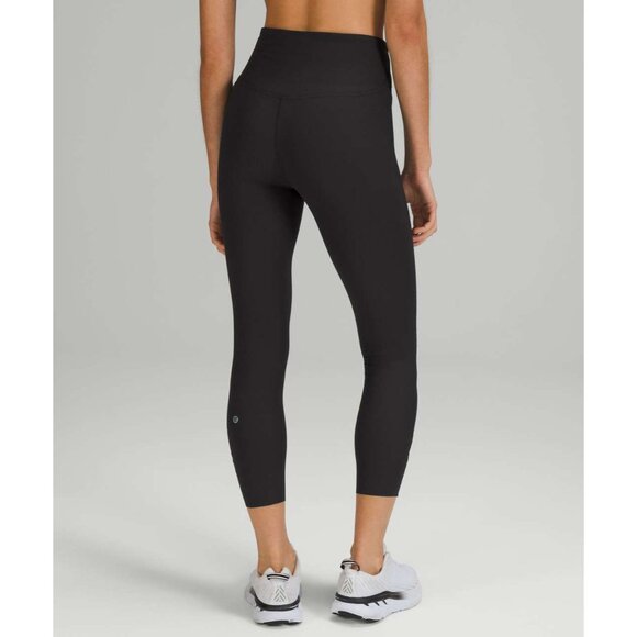 Lululemon Base Pace High-Rise Black Ribbed Nulux Athletic Tights Leggings Sz 4 - Picture 4 of 9